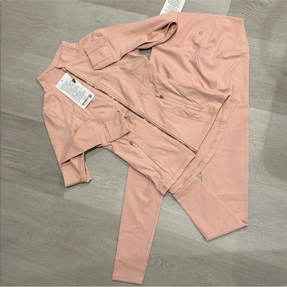 NWT Lululemon Define Track
Jacket Pink Zip-Up Jacket leggings set - Picture 3 of 4